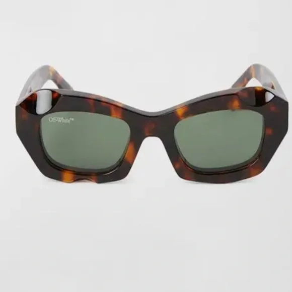 Off-White Tortoise Shell Sunglasses - Picture 3 of 9